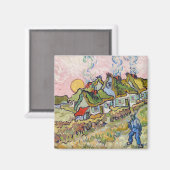Aimant Vincent van Gogh - Maisons et figure (Recto/Verso)