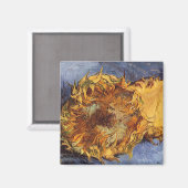 Aimant Vincent van Gogh - Nature morte : Deux tournesols (Recto/Verso)