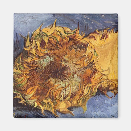 Aimant Vincent van Gogh - Nature morte : Deux tournesols (Devant)