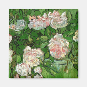 Aimant Vincent Van Gogh - Nature morte Roses roses Beaux-