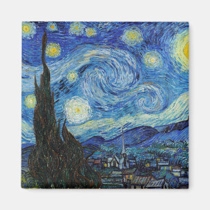 Aimant Vincent Van Gogh Nuit d'art Vintage