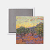 Aimant Vincent van Gogh - Olive Grove, Orange Sky (Recto/Verso)