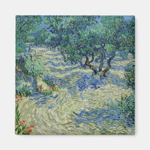 Aimant Vincent van Gogh - Oliveraie : ciel bleu brillant