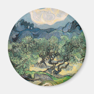 Aimant Vincent van Gogh - oliviers avec l'Alpilles