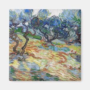 Aimant Vincent van Gogh - Oliviers : Ciel bleu brillant