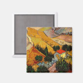 Aimant Vincent van Gogh - Paysage, Maison et Plowman (Recto/Verso)