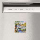 Aimant Vincent Van Gogh - Pêche au printemps (In Situ (Lave-vaisselle))