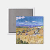 Aimant Vincent van Gogh - Pile de blé avec les lecteurs (Recto/Verso)