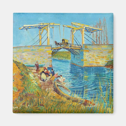 Aimant Vincent van Gogh - Pont Langlois à Arles #1 (Devant)