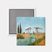 Aimant Vincent van Gogh - Pont Langlois à Arles #3 (Recto/Verso)