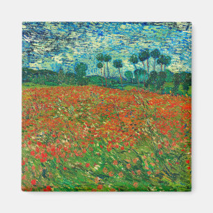 Aimant Vincent Van Gogh Poppy Field Fine Art