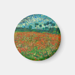 Aimant Vincent Van Gogh Poppy Field Fine Art