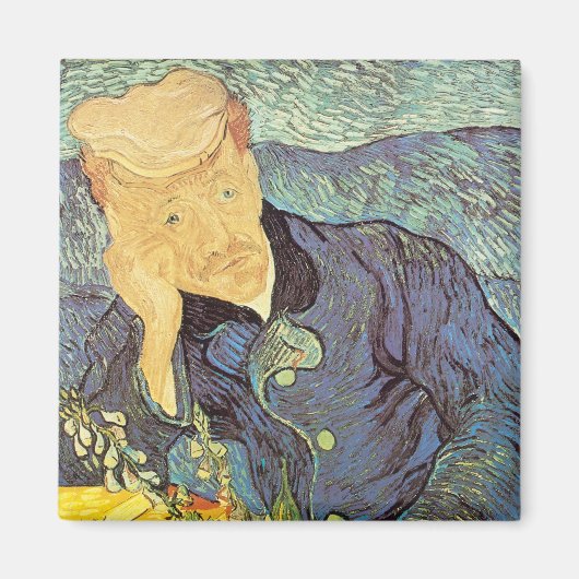 Aimant Vincent van Gogh - Portrait du Docteur Gachet (Devant)
