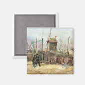 Aimant Vincent van Gogh - Scène de rue à Montmartre (Recto/Verso)