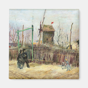 Aimant Vincent van Gogh - Scène de rue à Montmartre