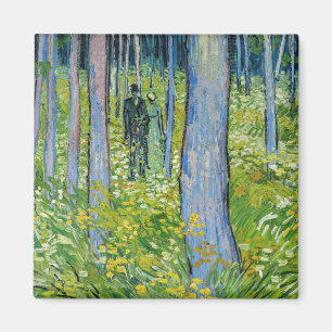 Aimant Vincent van Gogh - Sous-bois avec deux personnages