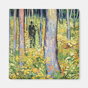 Aimant Vincent Van Gogh - Sous-bois avec deux personnages