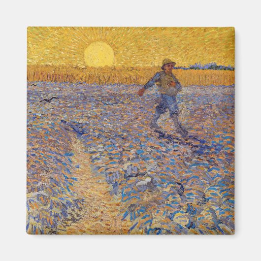 Aimant Vincent van Gogh - Sower avec réglage Sun (Devant)