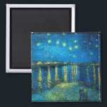 Aimant Vincent Van Gogh Starry Night Over The Rhone<br><div class="desc">Vincent Van Gogh Éteins Nuit Sur Le Rhône Magnet</div>