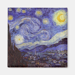 Aimant Vincent Van Gogh Starry Nuit Vintage Art