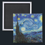 Aimant Vincent Van Gogh Starry Nuit Vintage Art<br><div class="desc">Vincent Van Gogh Starry Nuit Vintage Art Magnet</div>