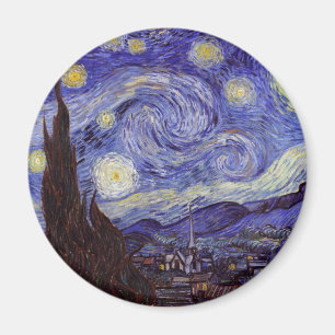 Aimant Vincent Van Gogh Starry Nuit Vintage Art