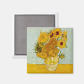 Aimant Vincent van Gogh Sunflowers (Recto/Verso)
