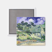 Aimant Vincent van Gogh | Thatched cottages at Cordeville (Recto/Verso)