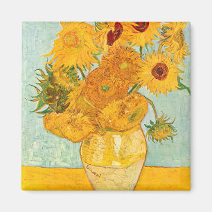 Aimant Vincent Van Gogh Twelve Sunflowers In a Vase Art