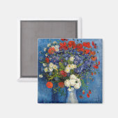 Aimant Vincent van Gogh - Vase avec Cornflowers & Poppies (Recto/Verso)