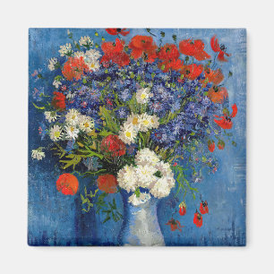 Aimant Vincent van Gogh - Vase avec Cornflowers & Poppies