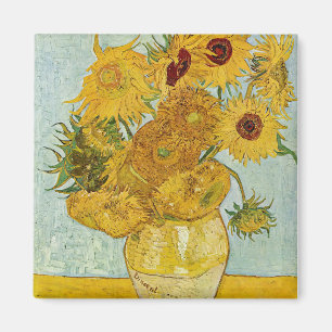 Aimant Vincent Van Gogh - Vase avec douze tournesols