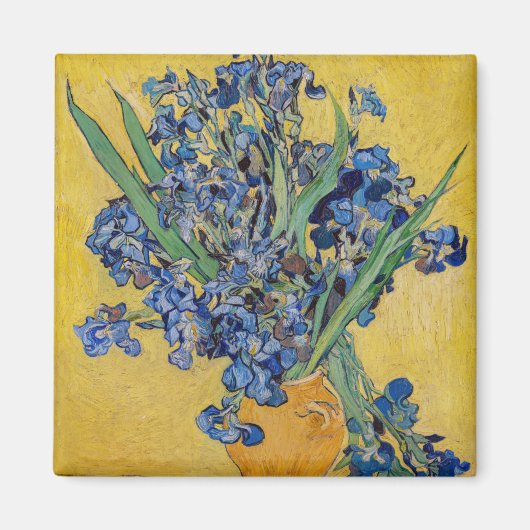 Aimant Vincent van Gogh - Vase avec iris (Devant)