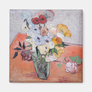 Aimant Vincent van Gogh - Vase avec Roses et anémones