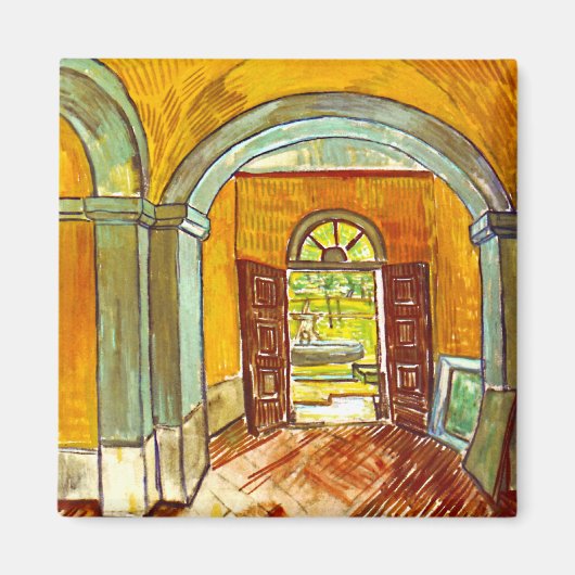 Aimant Vincent Van Gogh - Vestibule de l'asile (Devant)