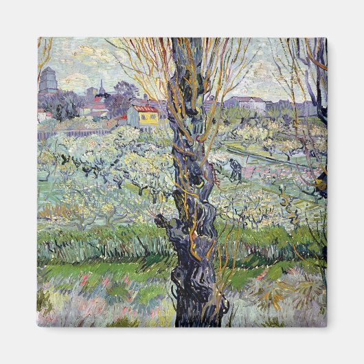 Aimant Vincent van Gogh | Vue d'Arles, 1889 (Devant)