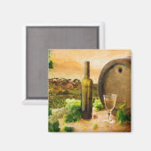 Aimant Vins dans le vignoble (Recto/Verso)
