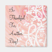 Aimant Vins de Pêche Rose Inspiration Florale Personnalis (Devant)