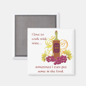 Aimant Vins et raisins (Recto/Verso)