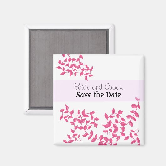 Aimant Vins roses chauds Enregistrer la date (Recto/Verso)