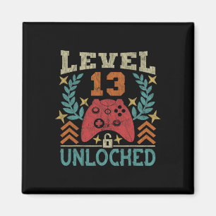 Aimant Vintage 13e anniversaire Cadeau 13 ans Garçon fill