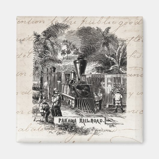 Aimant Vintage 1800 Panama Canal Modèle ferroviaire (Devant)