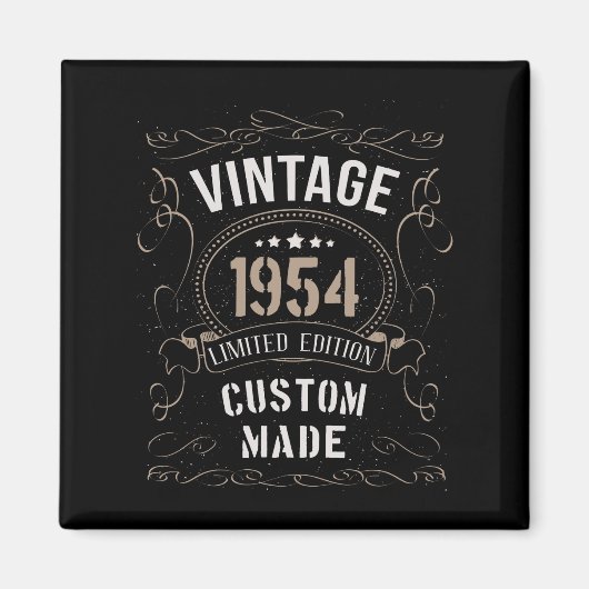 Aimant Vintage 1954 Limited Edition Personnalisé (Devant)