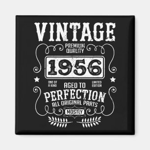 Aimant Vintage 1956 Année de naissance drôle Anniversaire