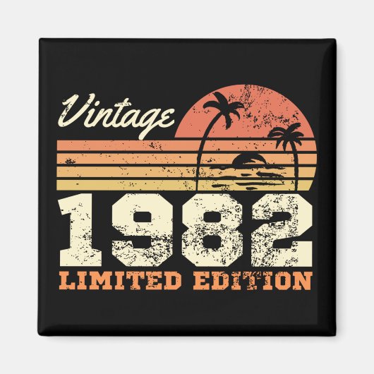 Aimant Vintage 1982 Limited Edition 42e anniversaire (Devant)