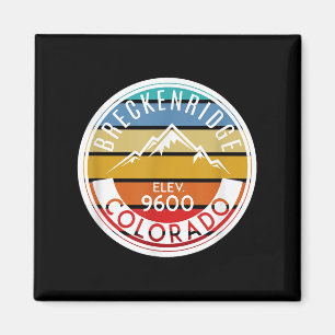 Aimant Vintage 70 s 80 s Breckenridge Colorado Rocky Moun