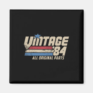 Aimant Vintage 84 Rétro 41e Anniversaire Haut Pour Hommes