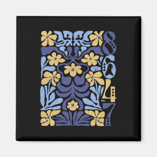Aimant Vintage 8647 Subtil Anti Président 86 47 Floral Bo