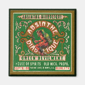 Aimant Vintage Absinthe Étiquette (Devant)
