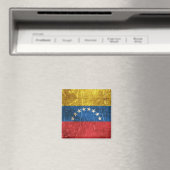 Aimant Vintage âge et drapeau rayé du Venezuela (In Situ (Lave-vaisselle))